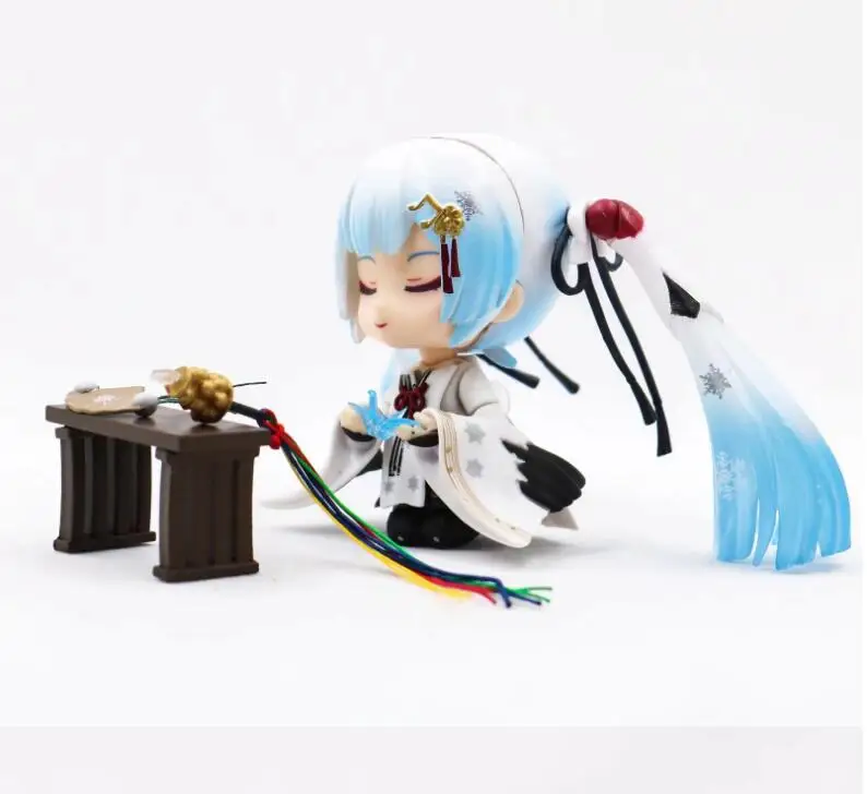 10 см аниме фигурки Хацунэ Мико Снежный журавль nendoroid Хацунэ Мику фигурка Коллекция Модель игрушки для детей подарки на день рождения