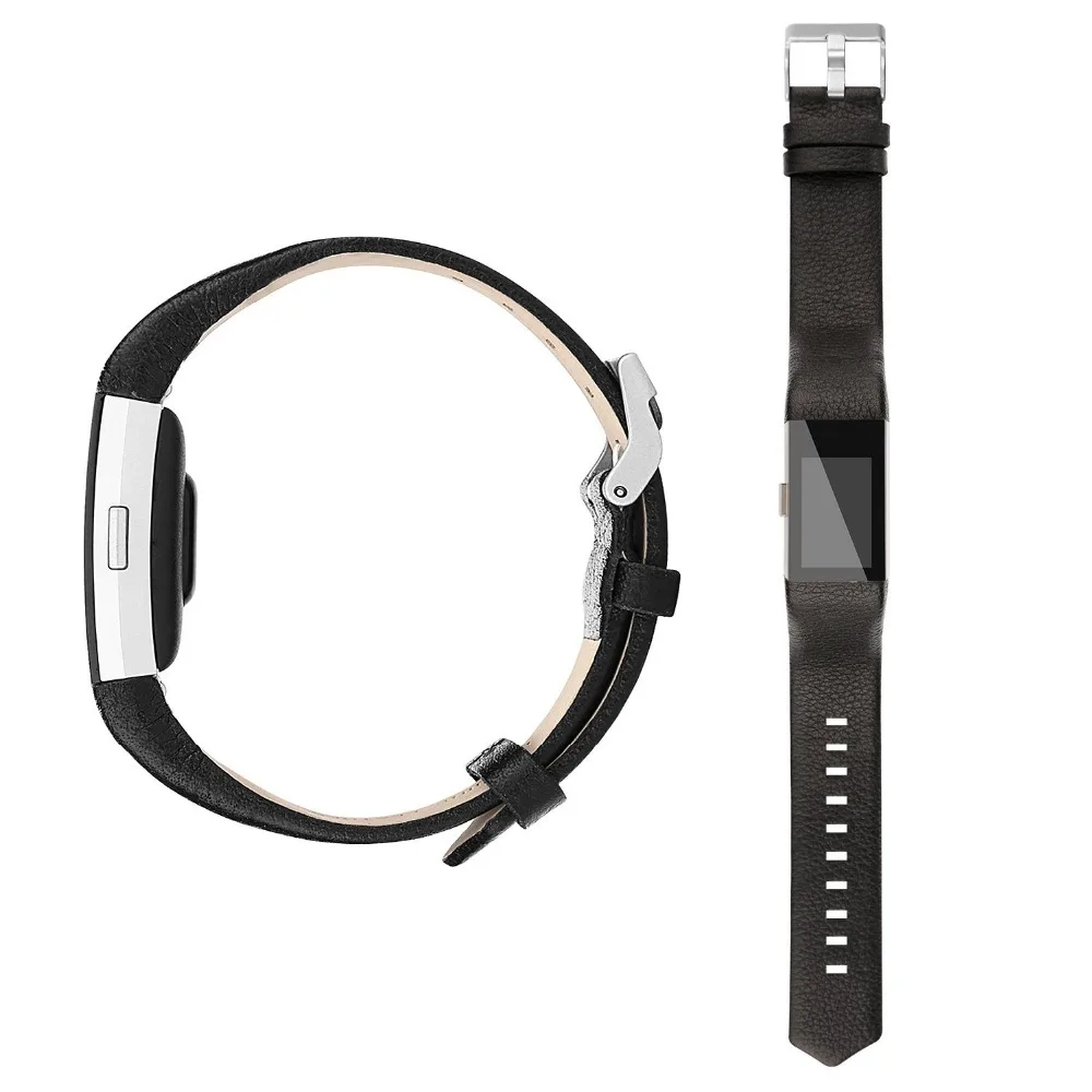 Ремешки для браслета FitBit Charge 2 кожа розовое золото серебро ремни для Charge 2 кожаный браслет с ремешком для часов маленький