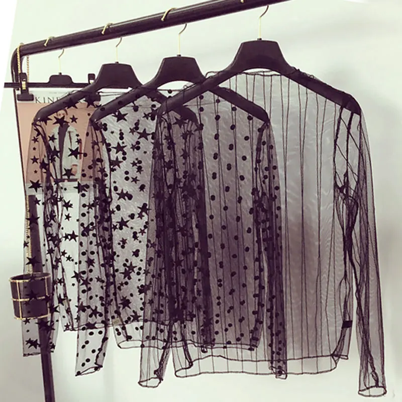 BIVIGAOS Корейская Базовая рубашка пряжа Кружевная футболка с длинным рукавом