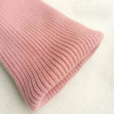 meat-pink 1 шт.(7*40 см) анти-пилинг трикотажные манжеты ребристые бесшовные нитки манжеты для брюк утолщенный пуховик манжеты - Цвет: meat-pink