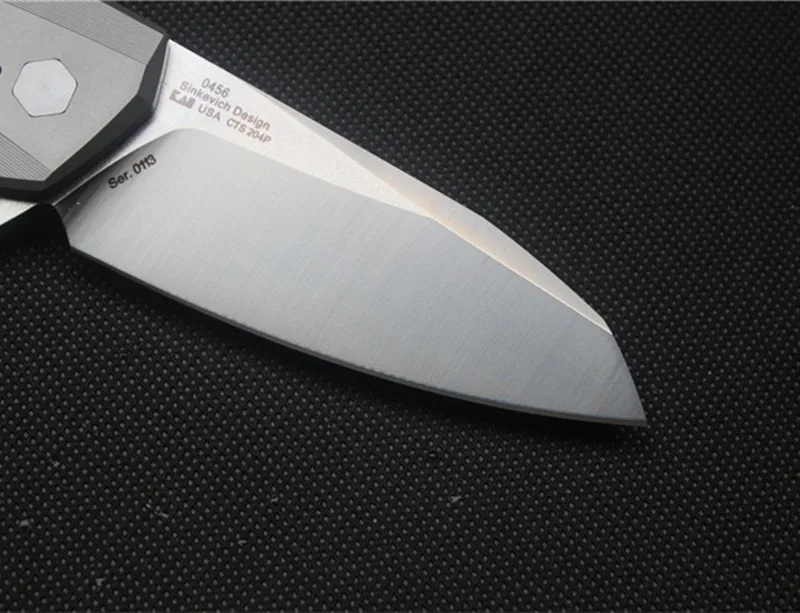 Зеленый шип ZT0456 Флиппер складной нож подшипник D2 лезвие TC4 Ручка Открытый выживания Кемпинг Охота карманный нож EDC инструмент
