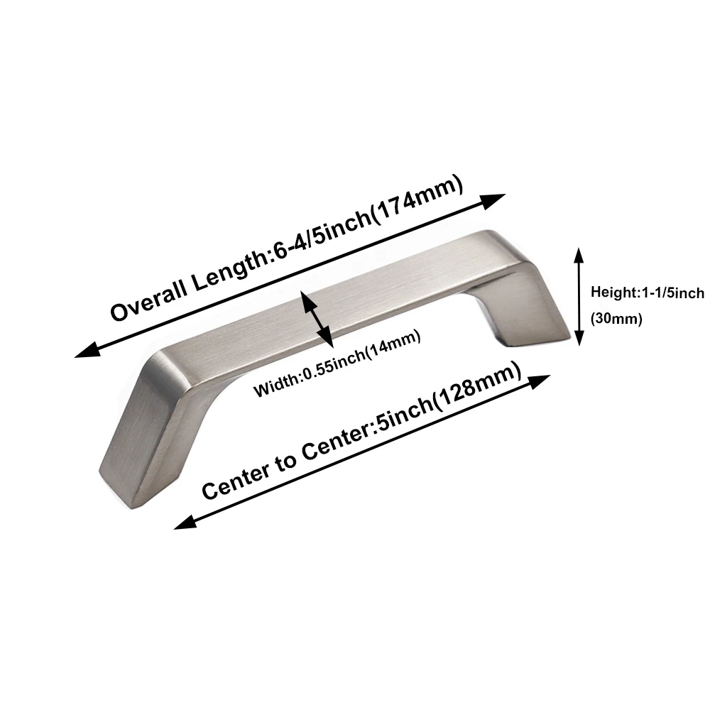 Goldenwarm ручки шкафа из матового никеля ящики твердого материала современные