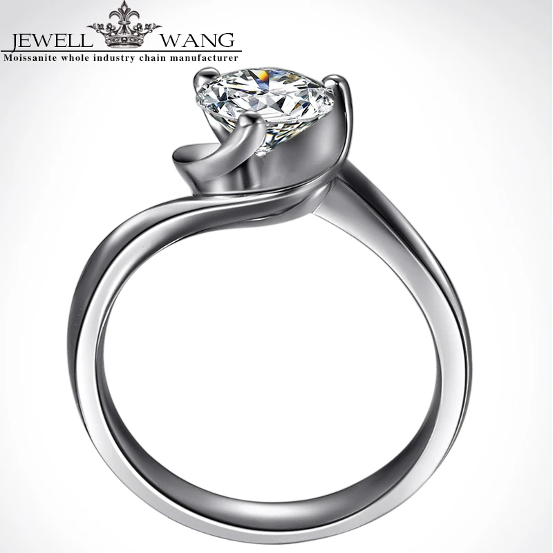 Ювелирные кольца для помолвки женщин 18K Белое Золото Розовое специальное тонкое