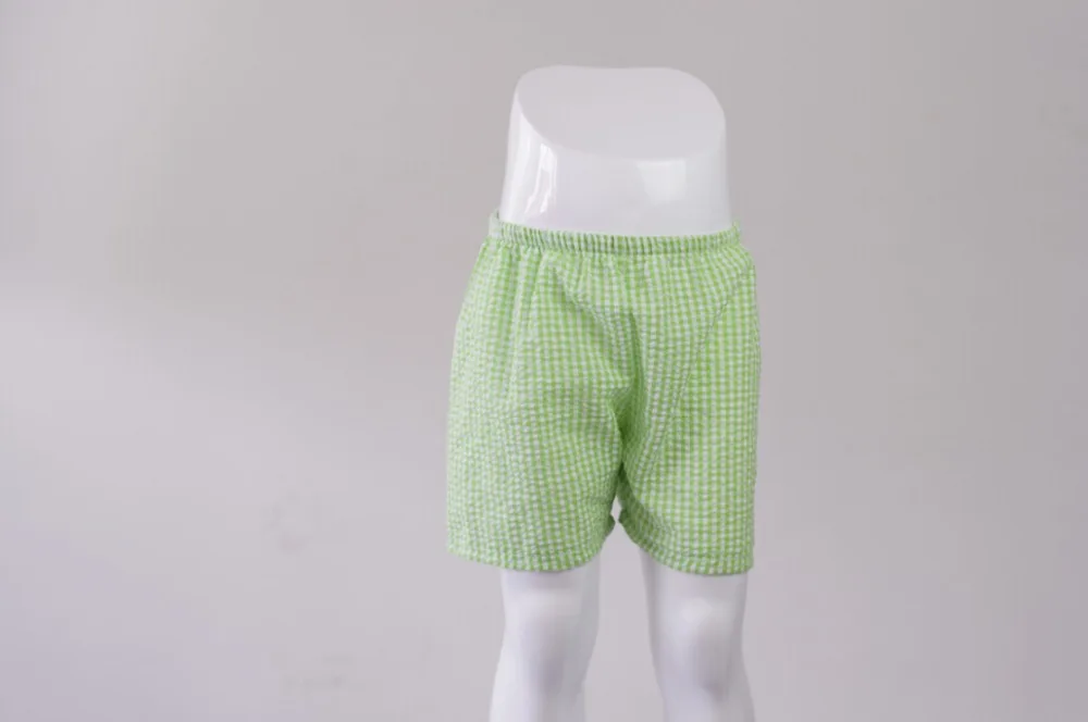 Новый продукт для 2017 детская пляжная одежда Детская оптом Seersucker Шорты мальчиков |