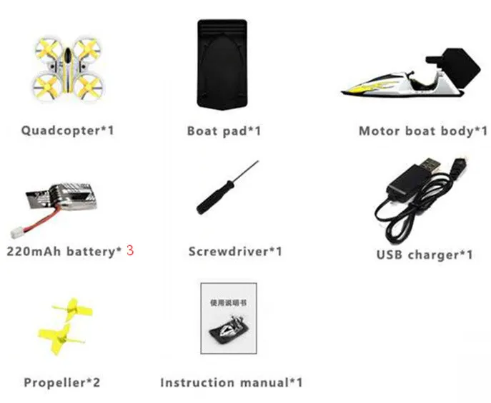 Yellow 3 Battery Eachine E015 Racing Drone автомобиля лодка с полета 3-режим высота Удержание Безголовый режим один ключ возвращение Радиоуправляемый Дрон Quadcopter RTF - Цвет: Yellow 3 Battery