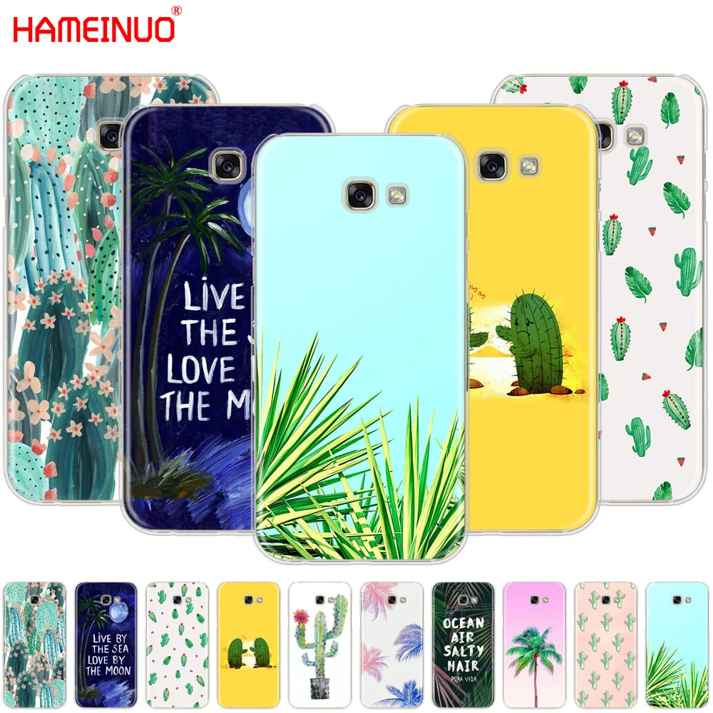 HAMEINUO панда для Coque Luxe Cactus Чехол мобильного телефона Samsung Galaxy A3 A310 A5 A510 A7 A8 A9 2016 2017
