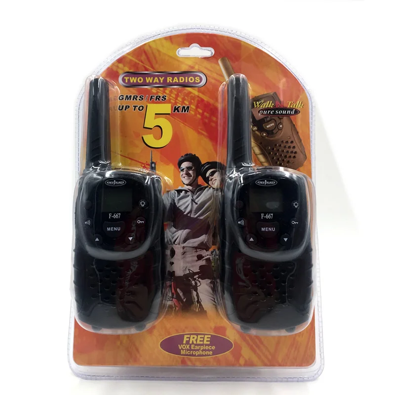 Mini Walkie Talkie F-667 Child Interphone 0.5W UHF Two Way Radios Handheld 22CH Transceiver for kids Home Use (a pair) | Мобильные