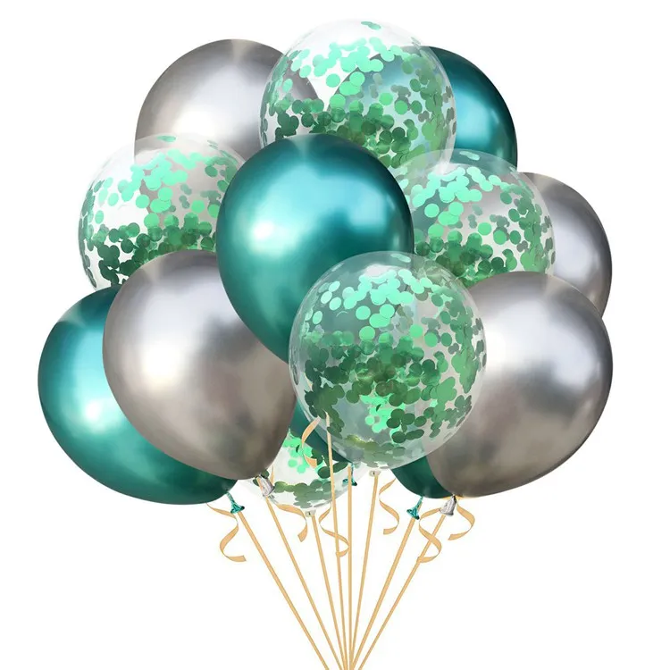 5 LAPHIL15pcs Wedding Party Balloons Metallic Chrome Latex Balloon Happy Birthday Party Decorations Air Ballon Babyshower Supplies - Цвет: 5