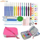 Набор крючков для вязания KOKNIT 52 шт., Набор вязаных крючков вплетать в пряжу, 16 спиц для вязания, набор инструментов для рукоделия с Чехол