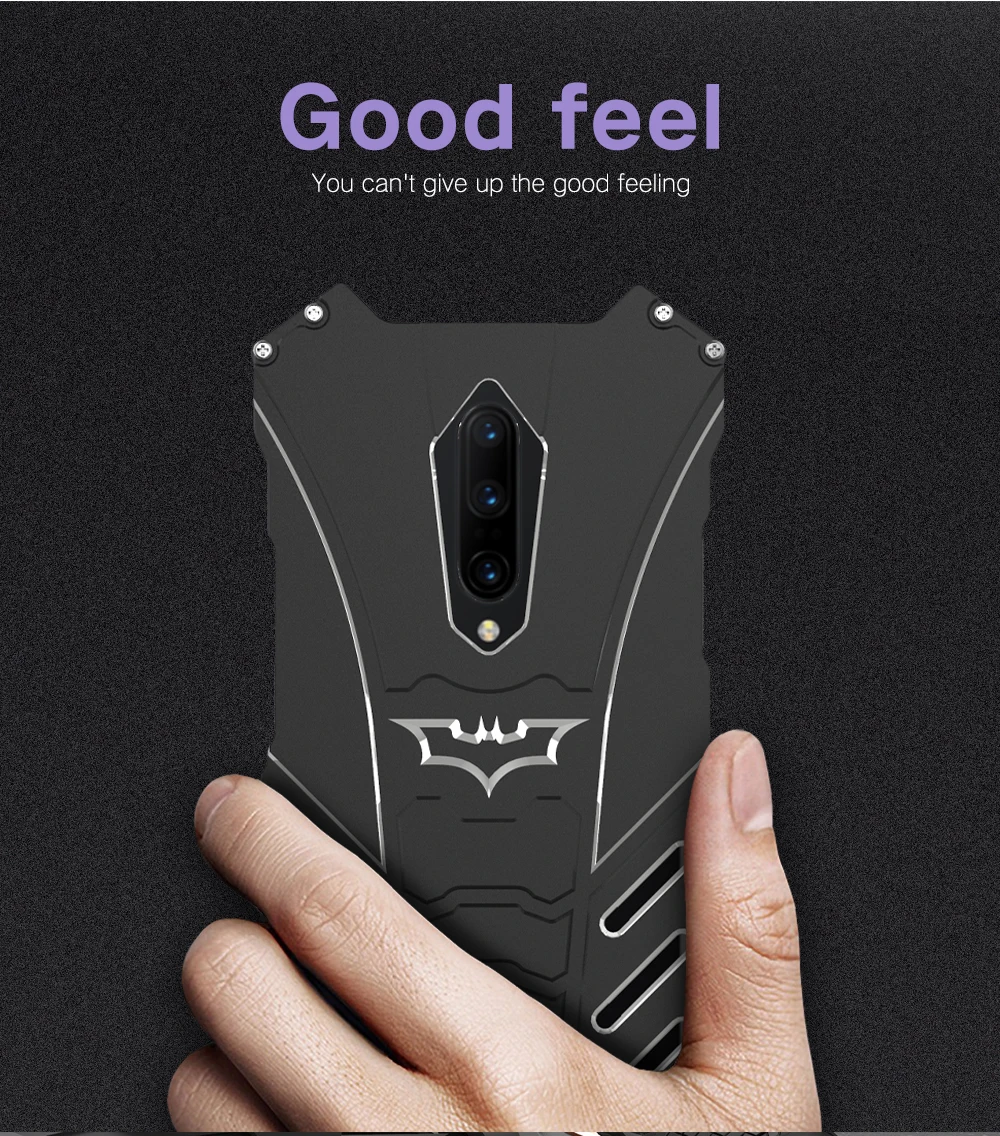 R-JUST для Oneplus 7 металлический чехол Роскошный Doom сверхмощный Броня алюминиевый сплав чехол для One plus 7 Pro противоударный защитный чехол