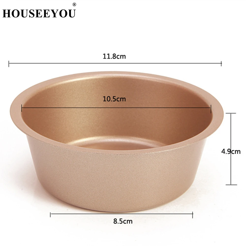 4 дюйма Круглые глубокие антипригарные формы для торта противень выпечки блюдо