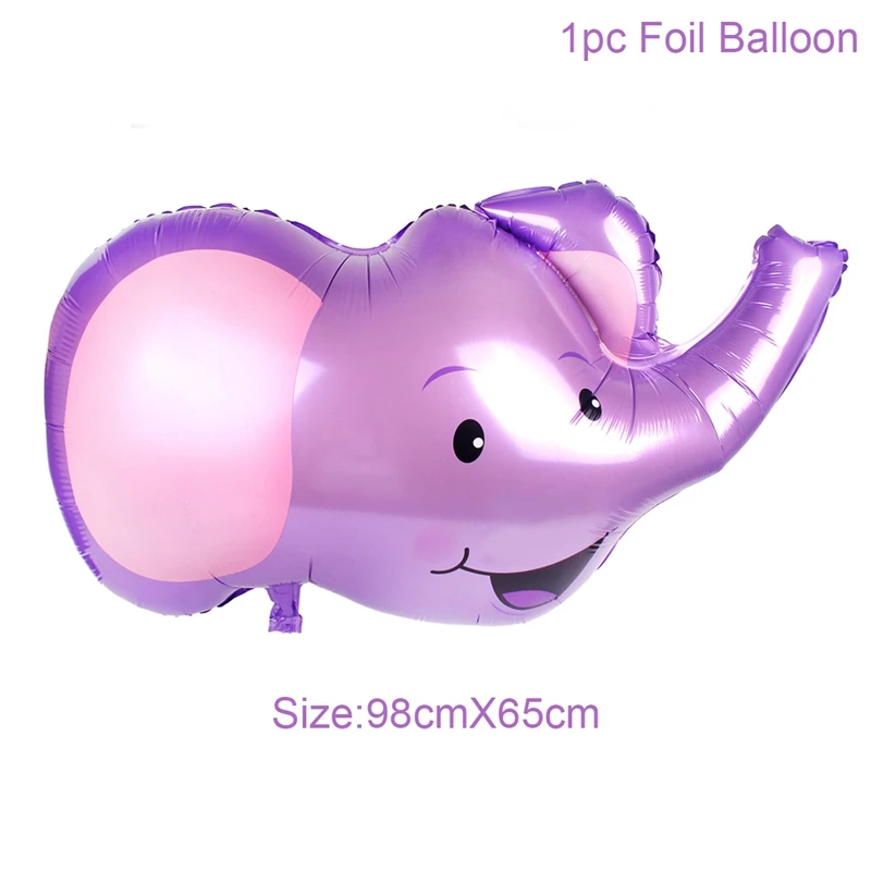 Elephant balloon FENGRISE Diy фигурный шар с цифрами, шагающий шар с животными, Лесной шар, животные на день рождения, джунгли для вечеринки в стиле сафари, аксессуары - Цвет: Elephant balloon