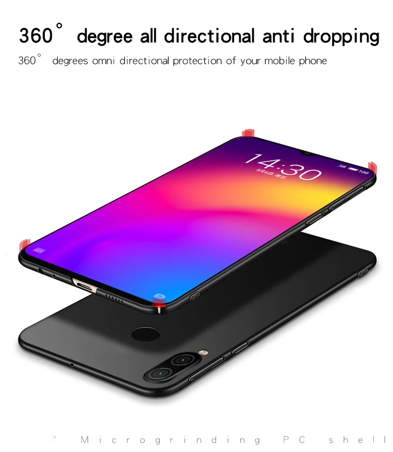 For Meizu Note 9 Case Cover Ultra-thin Smooth Back Protection Plastic PC Fundas 6.2" | Мобильные телефоны и