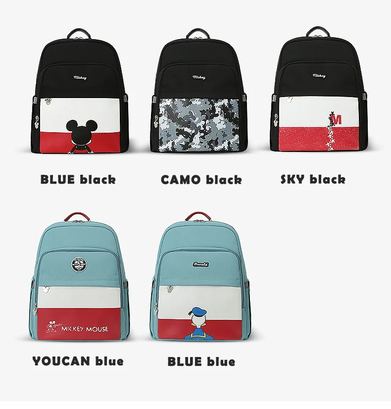 Disney Sac Mickey сумка из ткани Оксфорд большой емкости Детские сумки дорожный рюкзак для кормящих подгузников Сумка для ухода за ребенком рюкзак для мам