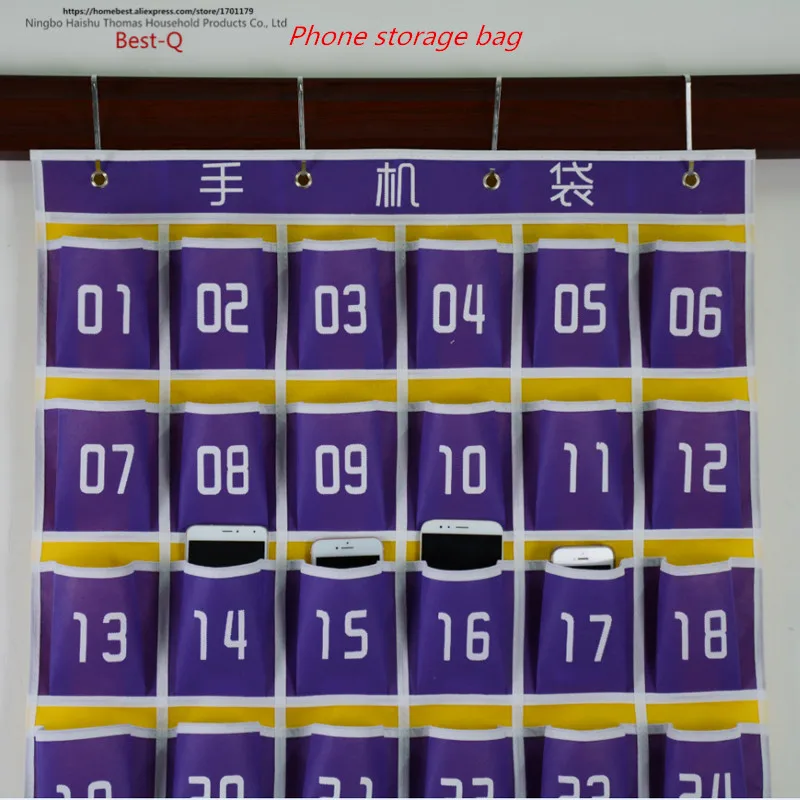 

Classrooms, students hanging wall, mobile phone bag, storage bag, hanging pocket 12, 18, 30, 36, 42, 48, 54 grid