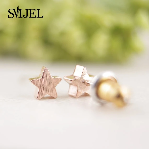 SMJEL 10 PCS-S025 Мода Wolesale минималистичные кисточки звезда серьги гвоздики для женщин Bijoux подарки на день рождения