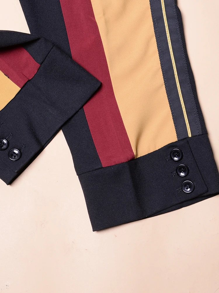 2018 new men's harem pants personality trend casual slim trousers stripe suit plus size stage singer costumes | Мужская одежда