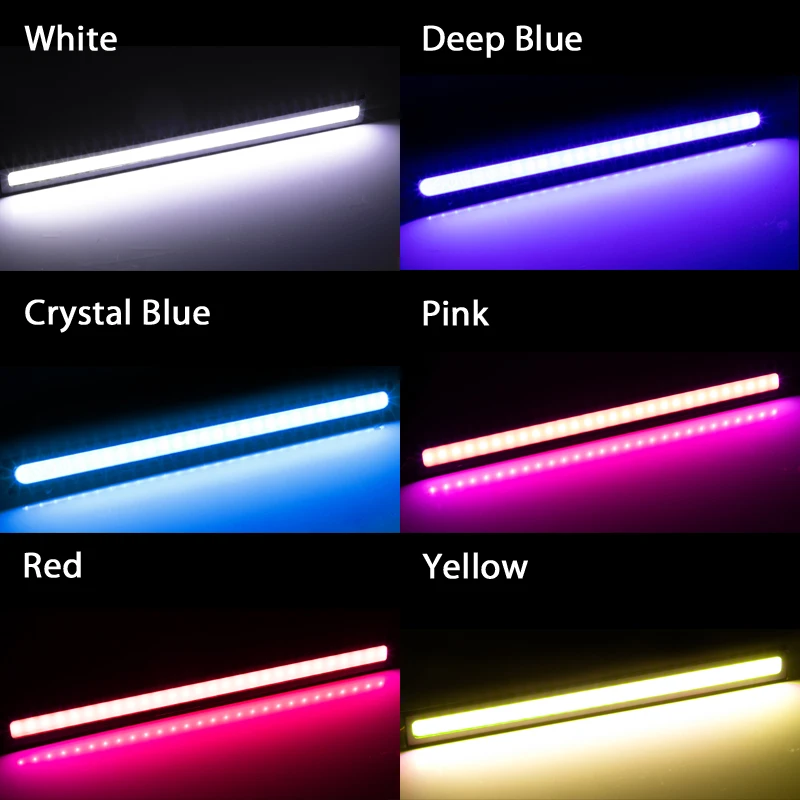 2 шт. универсальный автомобильный дневный ходовой светильник 17 см COB DRL