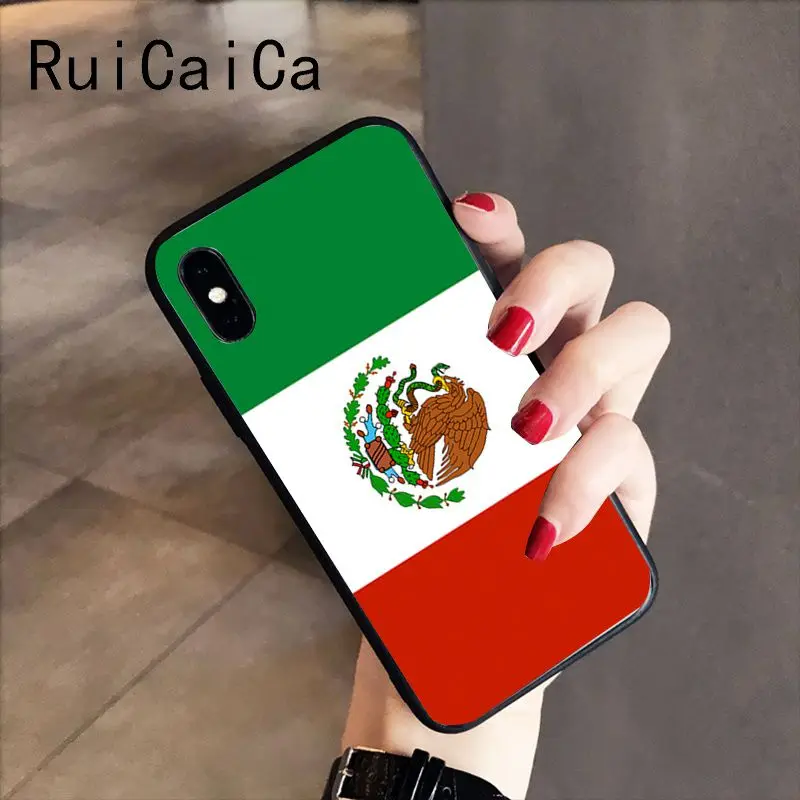 RuiCaiCa mexico flag DIY Luxury High-end Protector Phone Case for iPhone X XS MAX 6 6s 7 7plus 8 8Plus 5 5S SE XR | Мобильные