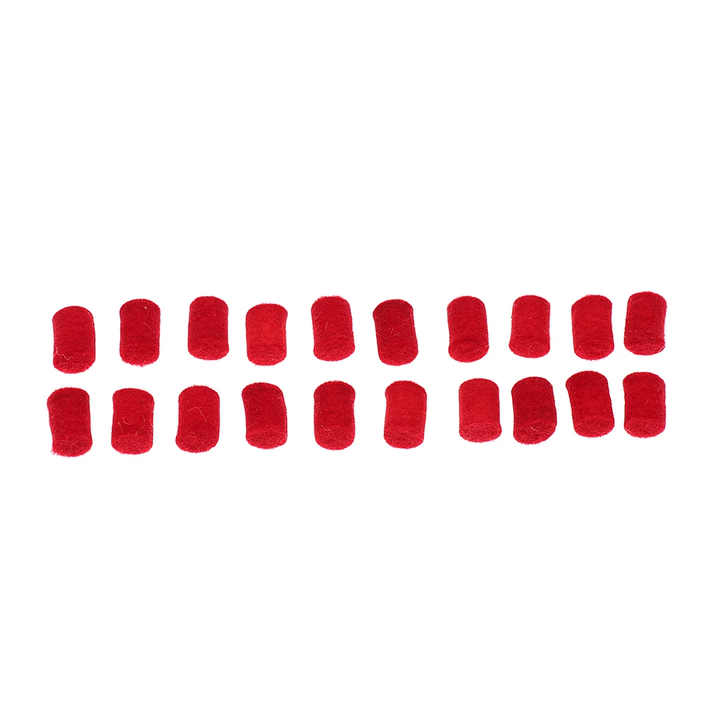 Red 20 шт. саксофон бампер толи запчасти духовые инструменты для альт тенор сопрано саксофон запчасти диаметр 8 мм - Цвет: Red