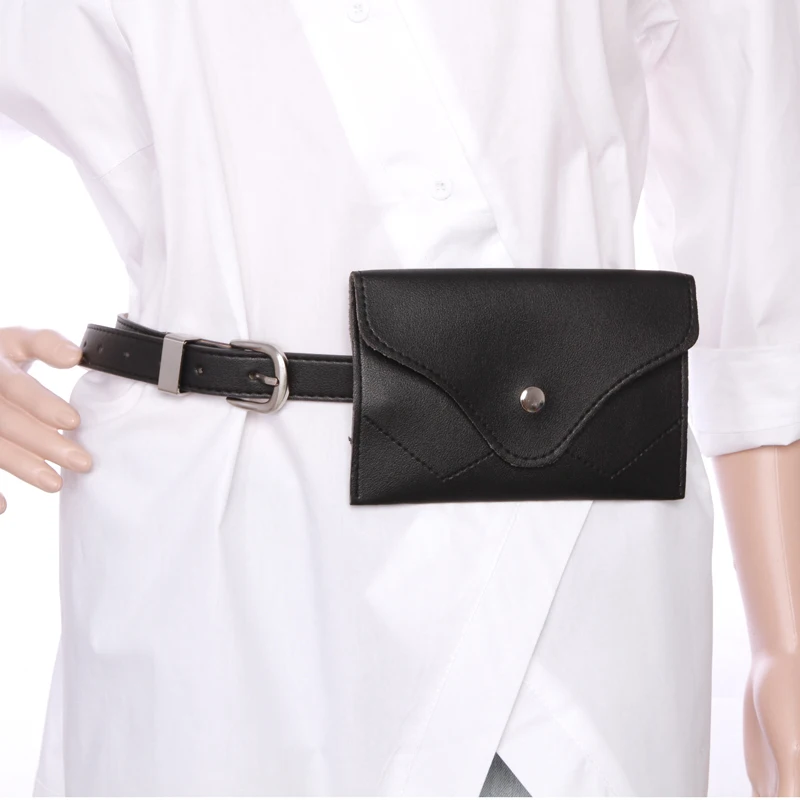2018 Модный женский поясной ремень со съемным кошельком сумка-кошелек сумка для
