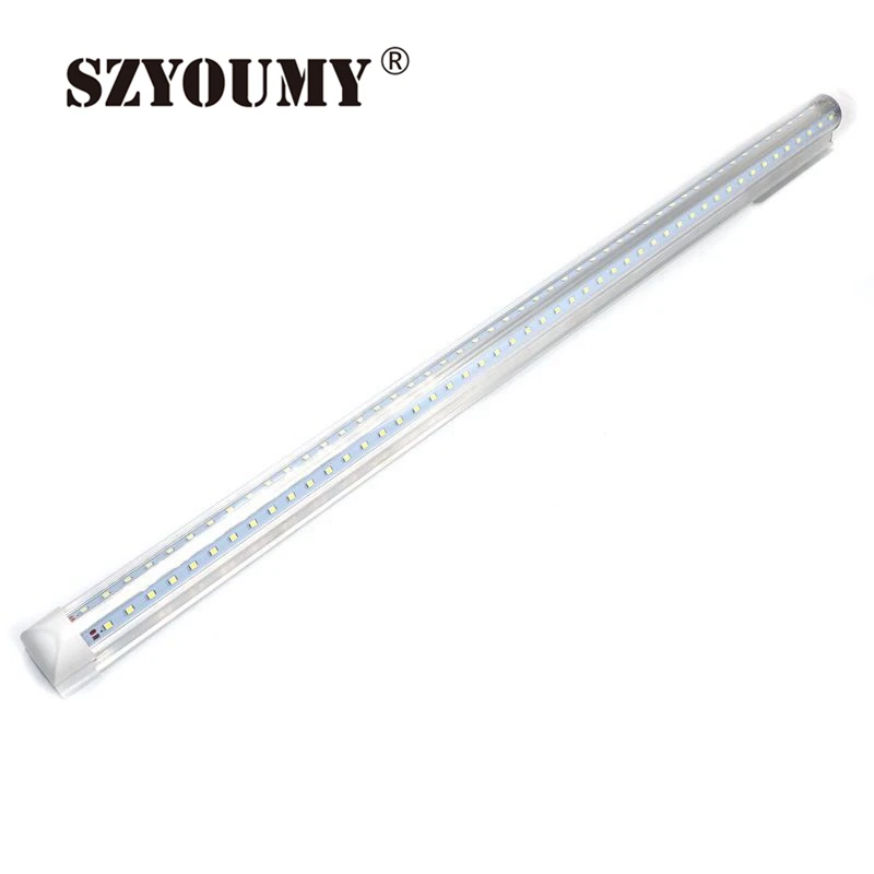 Новая интегрированная V образная двухсторонсветильник ПА SZYOUMY T8 Светодиодная