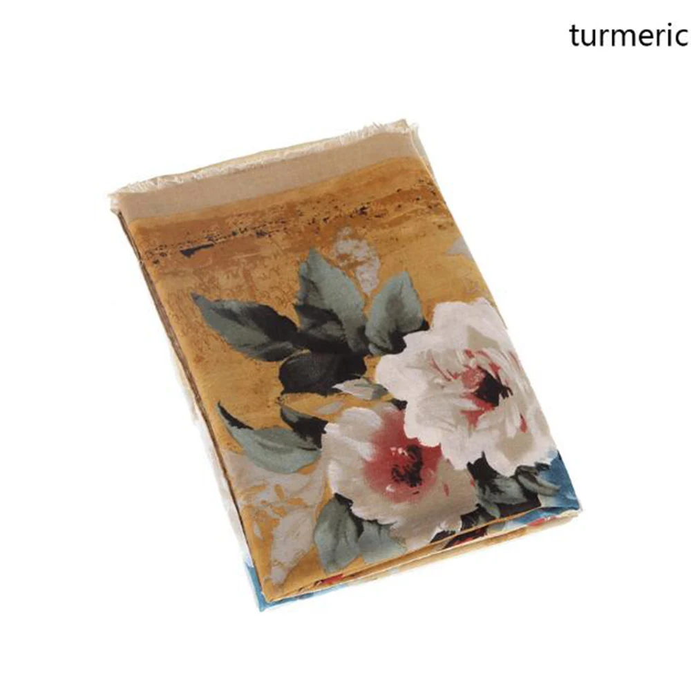 Женский платок из хлопка и льна FS длинный пашмины с цветочным принтом Тонкий