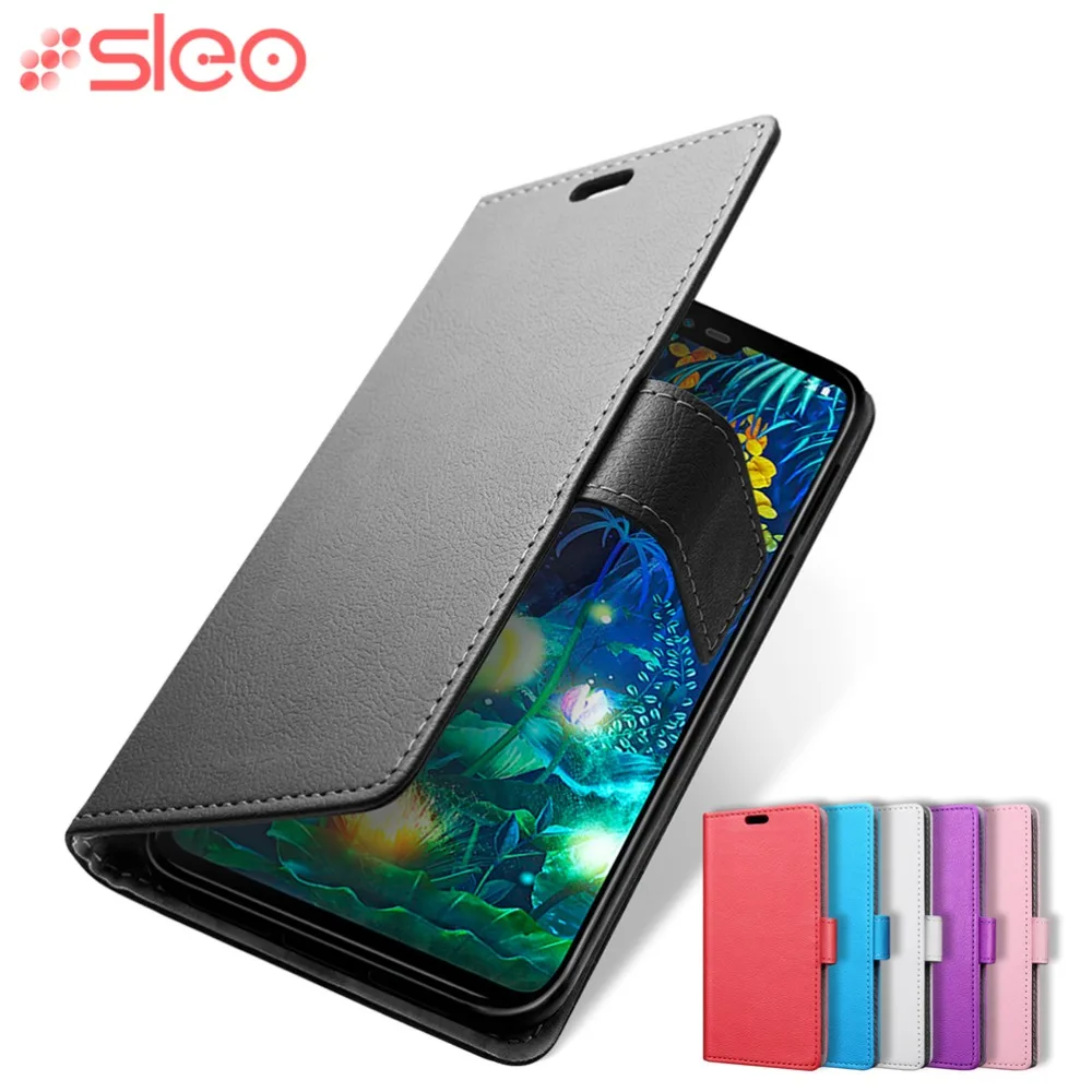 Sleo для LG V50 ThinQ Чехол класса люкс из искусственной кожи с откидной крышкой чехол