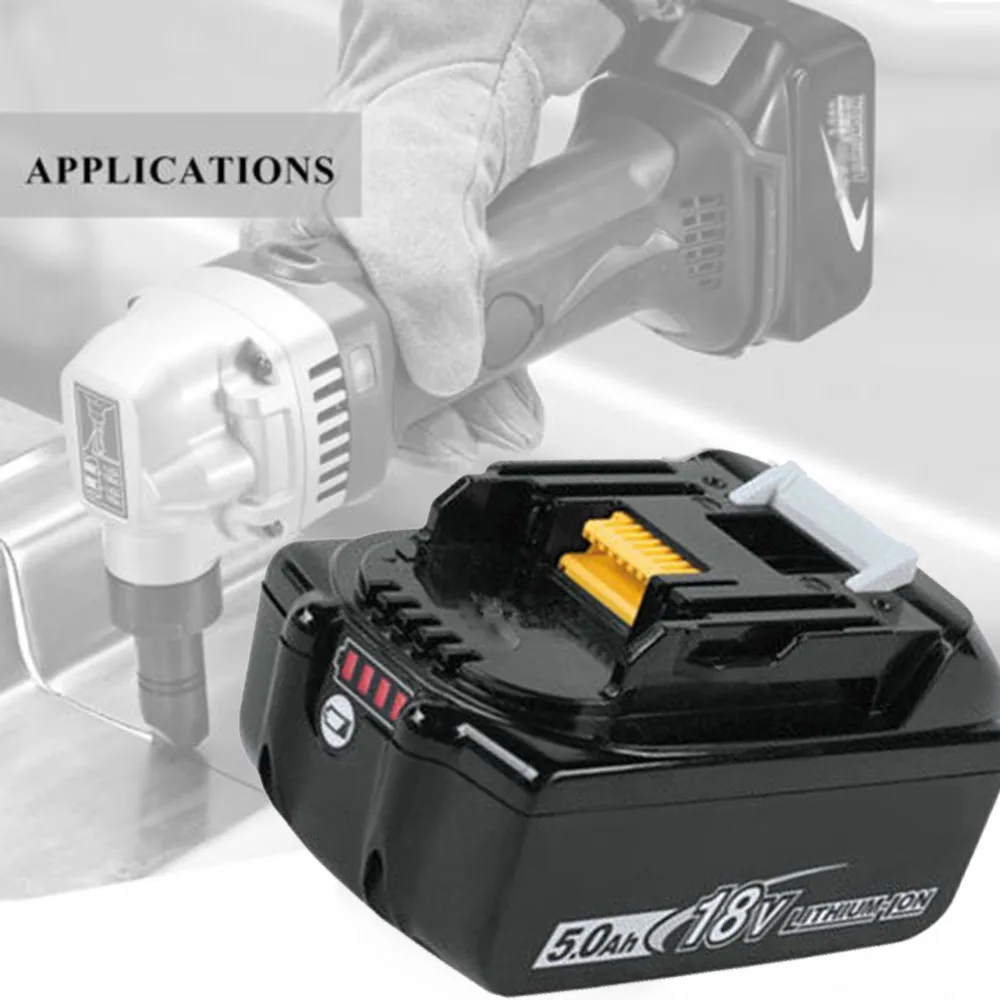 Высокое качество 100% новый бренд для Makita 18 в Замена батареи 5.0AH литиевая BL1860 BL1860B