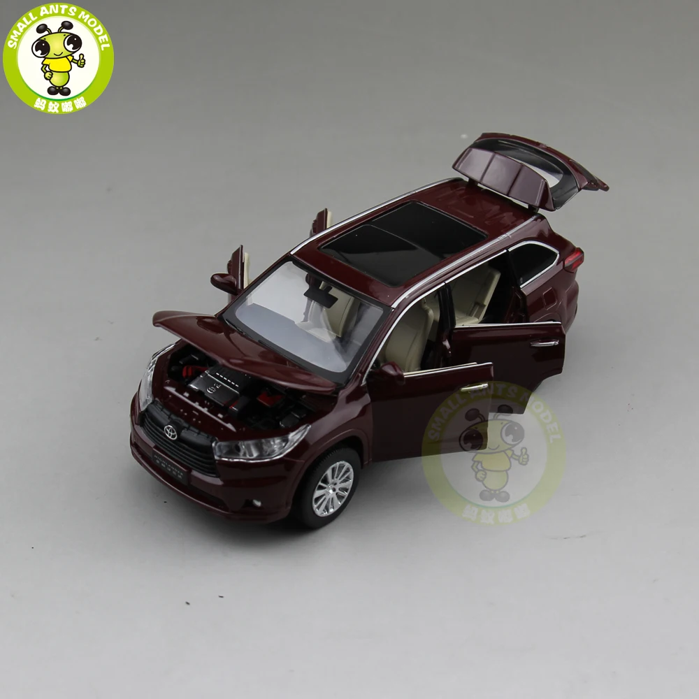 1/32 JACKIEKIM Highlander литая под давлением Металлическая Модель автомобиля игрушки для детей Детское звуковое освещение Вытяните назад Подарки