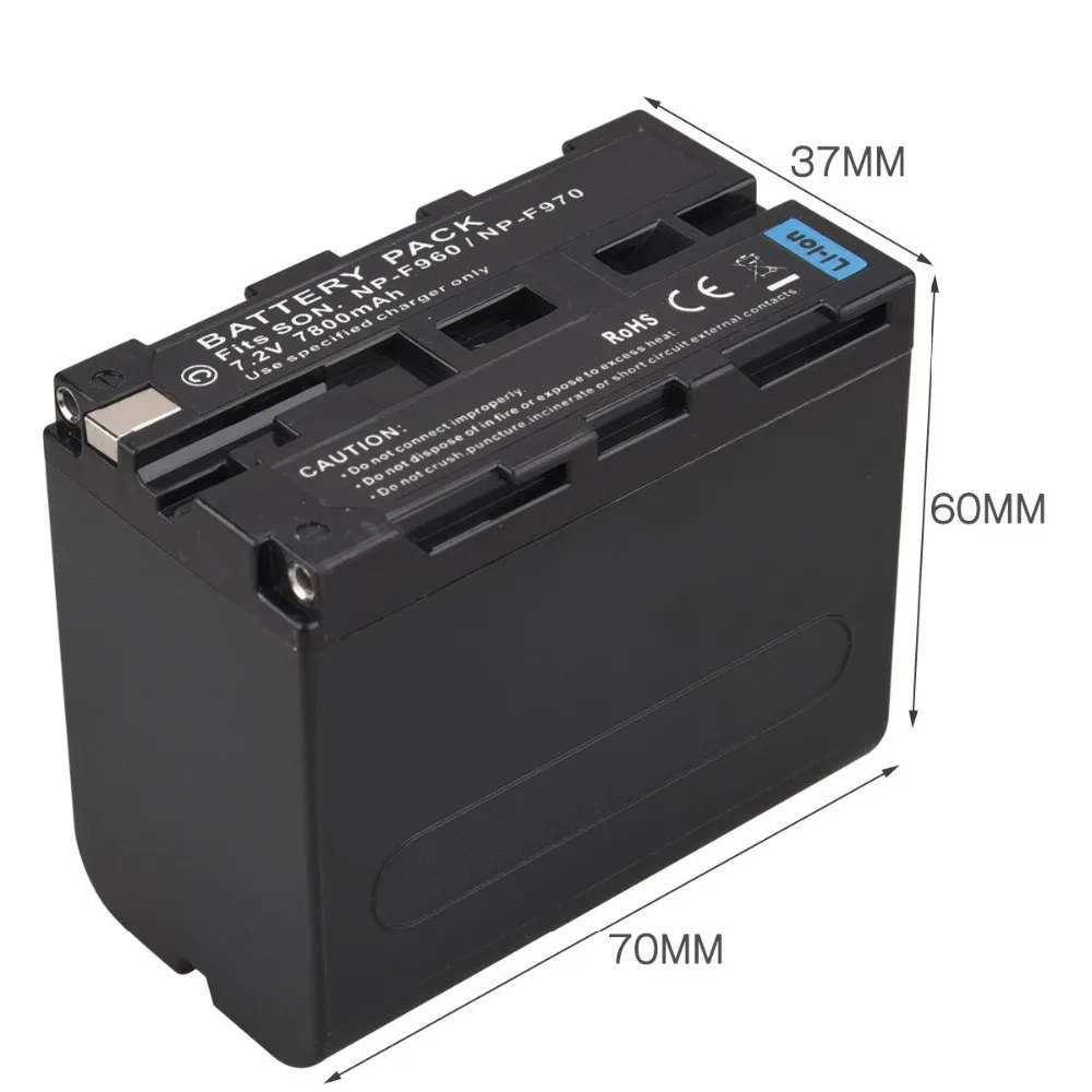 GTF High Capacity 7.2V 7800mAh NP-F960 NP-F970 Camera Battery Pack For Sony F960 F970 Rechargeable | Электроника