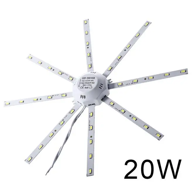 20W 12/16/20/24 Вт круглый высокий яркий 5730SMD светильник энергосберегающий светодиодный потолочный панель светильников вниз светильник s Лампа Белый 220V - Испускаемый цвет: 20W