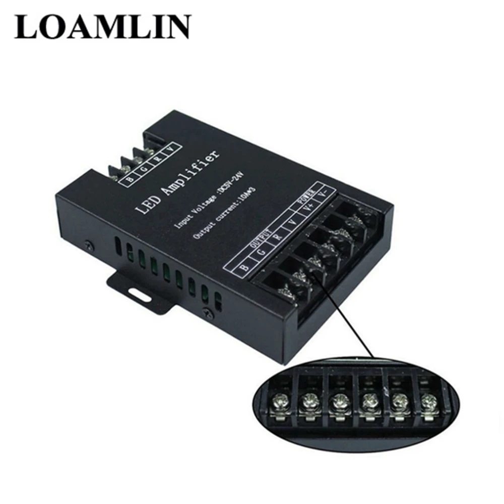 LED RGB Усилитель контроллер DC5V-24V 30A 360 Вт Репитер сигнала для 3528 5630 5050 светодиодная