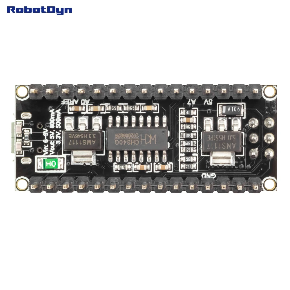 Nano CH340/ATmega328P MicroUSB, колодки припаяны. Compatible for Arduino Nano V3.0