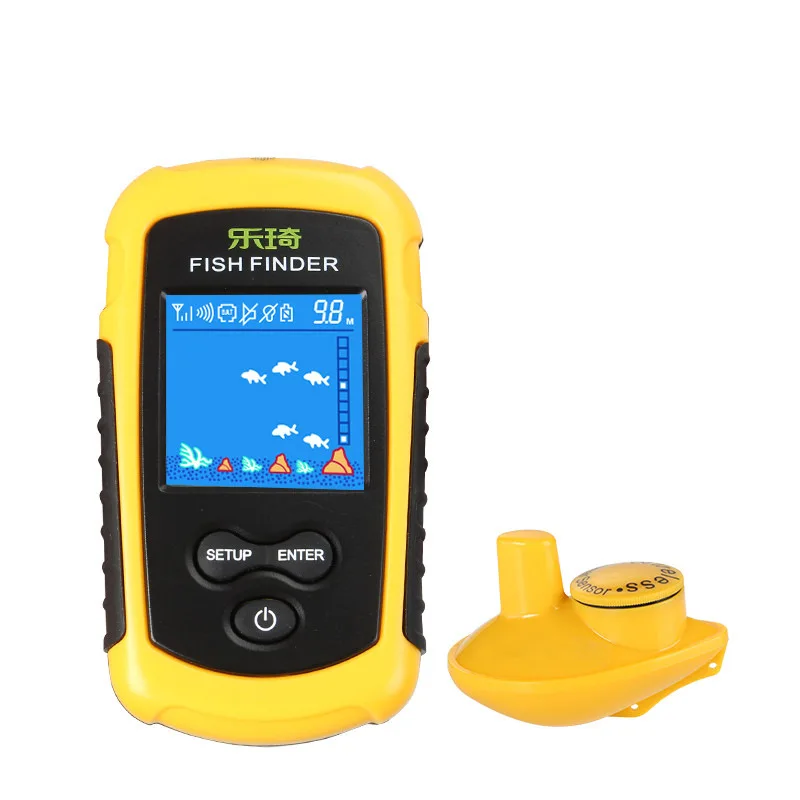 LUCKY Sonar Wireless Fish Finder Portable Visual High Clear Shoal Of Detector With Detecting Range 100 Meters For | Спорт и