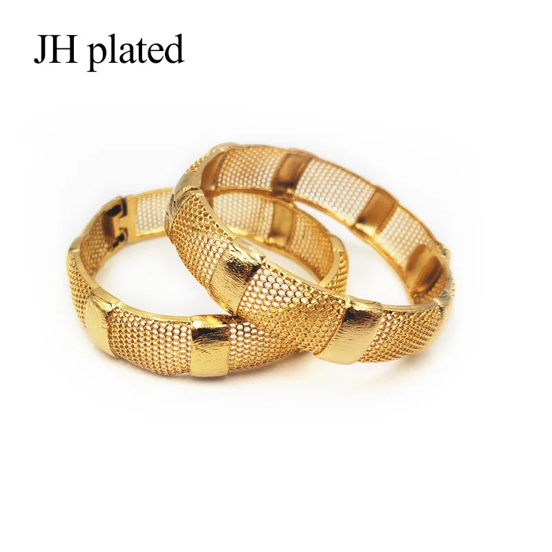 JHplated 4 шт. для женщин/девушек свадебные браслеты эфиопские браслеты Ближний Восток африканские вечерние ювелирные изделия лучшие подарки - Окраска металла: Only 21 pcs