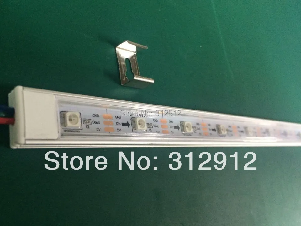 1m DC5V WS2812B светодиодный жесткий стержень 32 пикс./м С прозрачной крышкой|led driver 20w