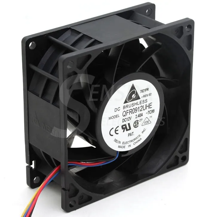 Для delta 9 см QFR0912UHE 9238 90 мм DC 12 В 2.40A 4 контактный pwm серверный инвертор осевой кулер