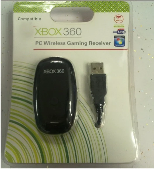 ПК Беспроводной контроллер игровой USB ресивер Адаптер для microsoft xbox 360 для xbox 360 Windows XP/7/8/10 черного и белого цвета