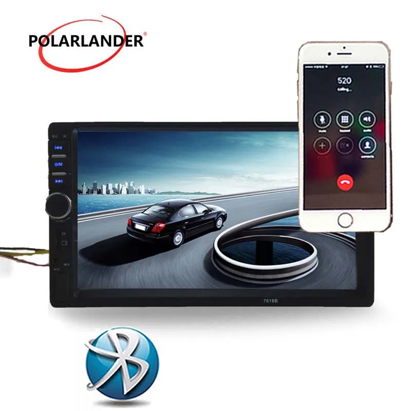 7 дюймов 2 din автомобиль MP4 плеер Радио Bluetooth Камера заднего вида FM радио