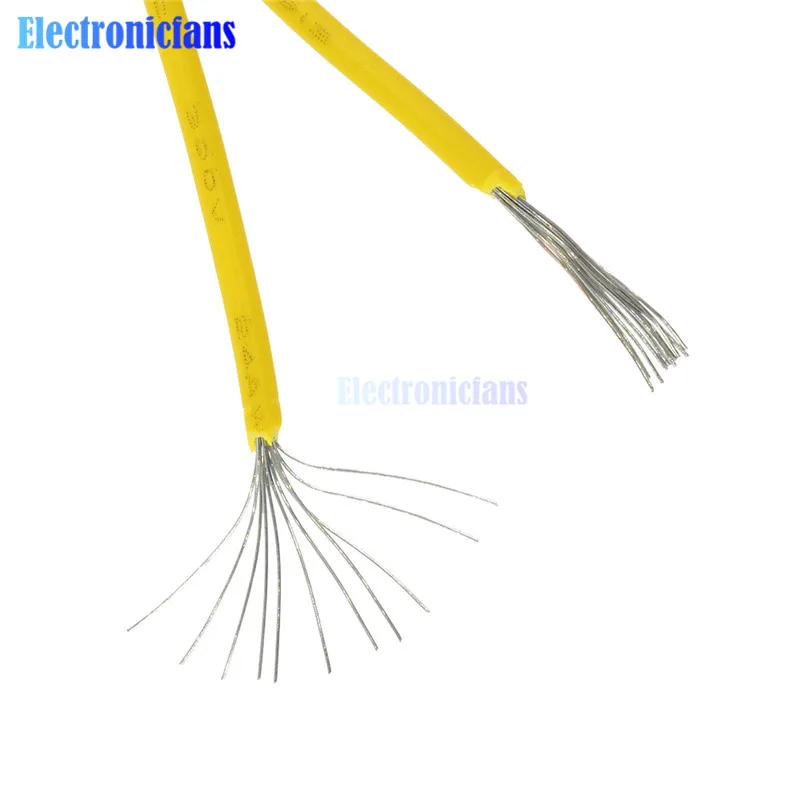 Гибкий многожильный проводной кабель 24 awg желтый 10 м 300 В UL 1007|cable 24|cable 10mcable |