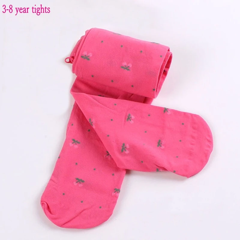 2017 весенние и осенние колготки для девочек с бархатным рисунком вишни детские