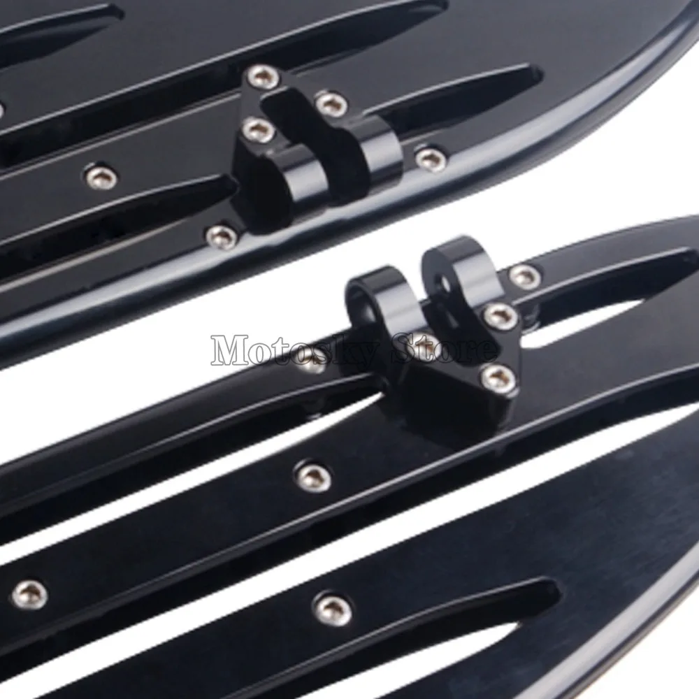Подножка мотоцикла CNC Cut Driver Floorboards педаль подножки для Harley Touring Softail FLHT Dyna FLSTF Road King
