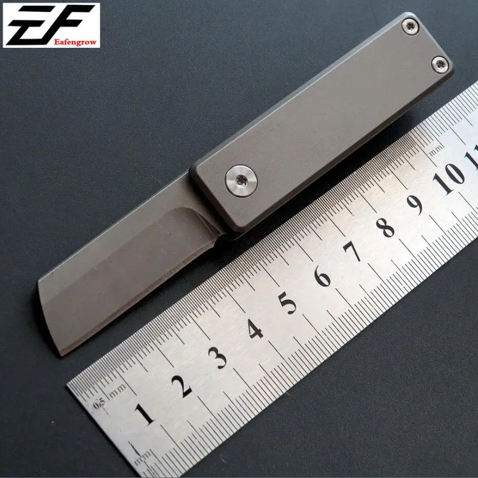 Eafengrow Serge Mini Складной Ножи M390 лезвие Титан сплав ручка тактическое Выживание Карманный Открытый EDC инструмент ножи - Цвет: A1