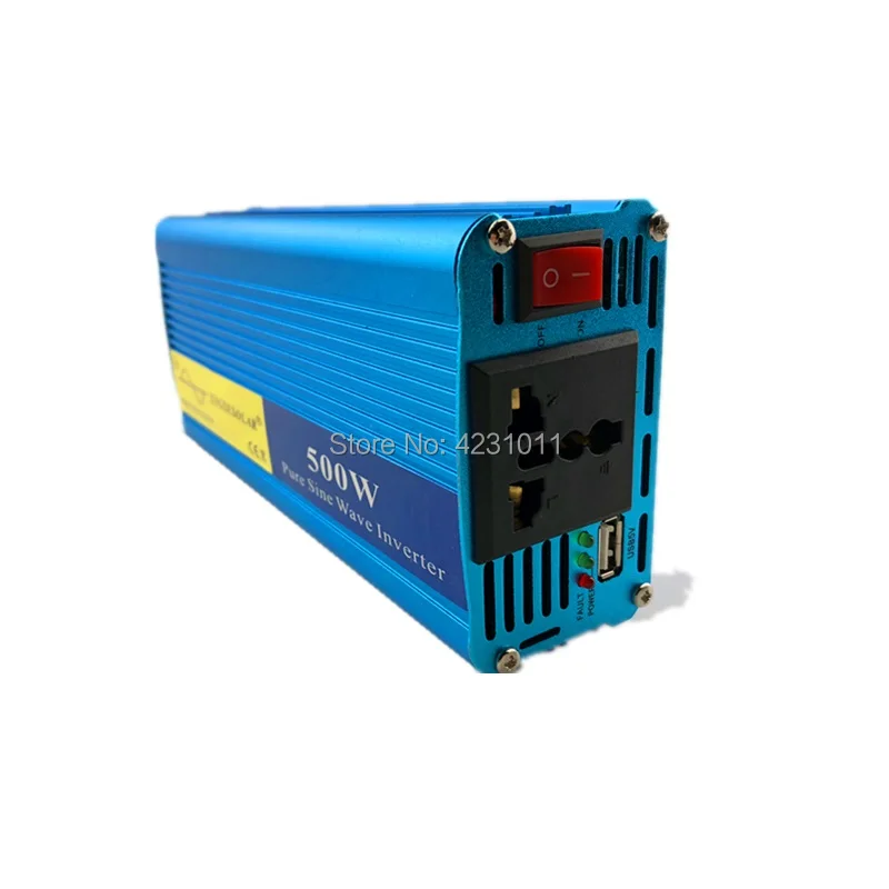 Home Car Power Supply DC12V to AC 220V/230V Pure Sine Wave Inverter 500w 12V 220V 230V | Inverters &amp Converters