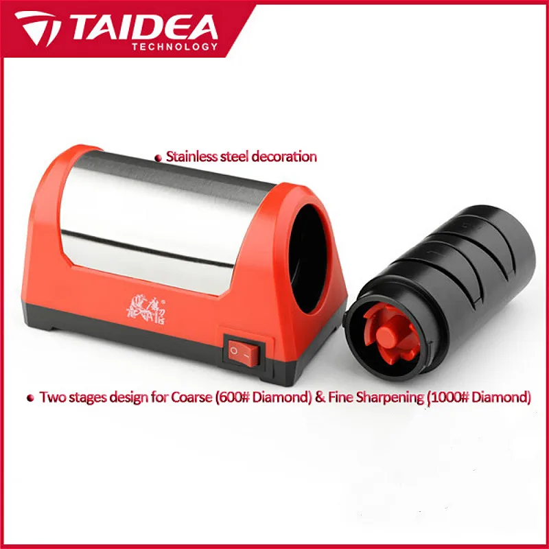 TAIDEA Top Level T1031D Electric Diamond Steel Sharpener With 2 Slot For Kitchen Ceramic Knife h5