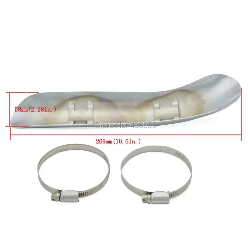 Новое поступление хромированный глушитель выхлопной трубы тепловой экран