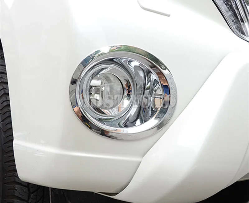

For Toyota Land Cruiser Prado FJ150 ABS Chrome Front Fog Light Lamp Trim Cover 2014-2017 2pcs Car Accessories Interior Car Decor