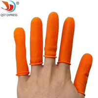 100pcs quality latex finger sets anti static non slip clean no powder finger cots health non toxic point note fingers sets