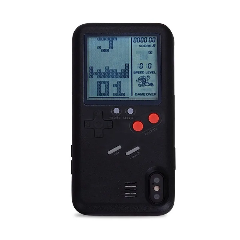 Чехол для iPhone 6 6s 7 8 Plus Ретро чехол телефона Gameboy Tetris X XR XS Max мягкий TPU игровой